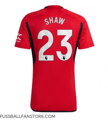 Manchester United Luke Shaw #23 Replik Heimtrikot 2023-24 Kurzarm
